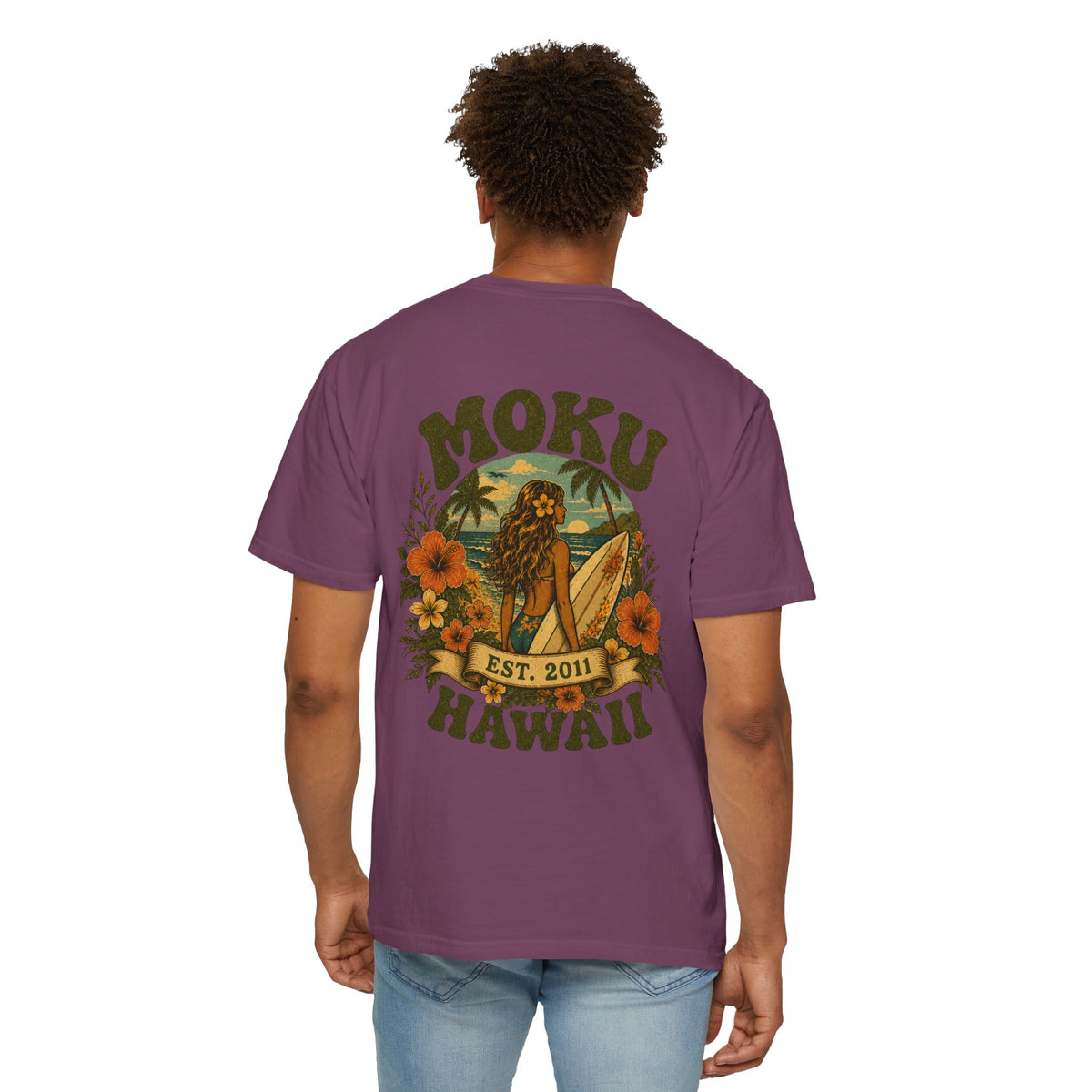 Moku Hawaii' Vintage Surfer girl Tee