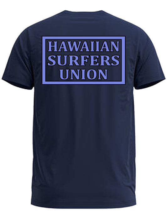 Hawaiian Surfers Union short Sleeve Shirt is a code of arms for surfing elite