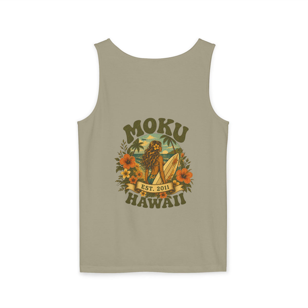 Moku Hawaii Vintage "Surfer Girl" Tank