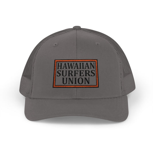 Embroidered Hawaiian Surfer Union Snapback Trucker Cap