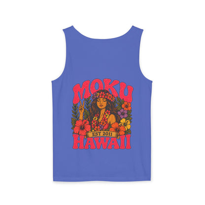 Moku Hawaii Floral Hula Tank Top