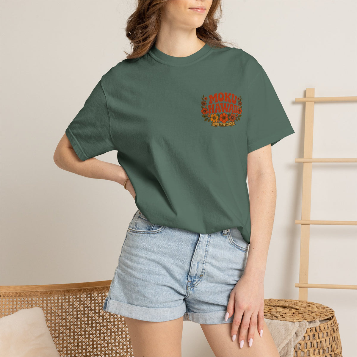 MOKU Hawaii's Vintage Sun & Moon T-Shirt