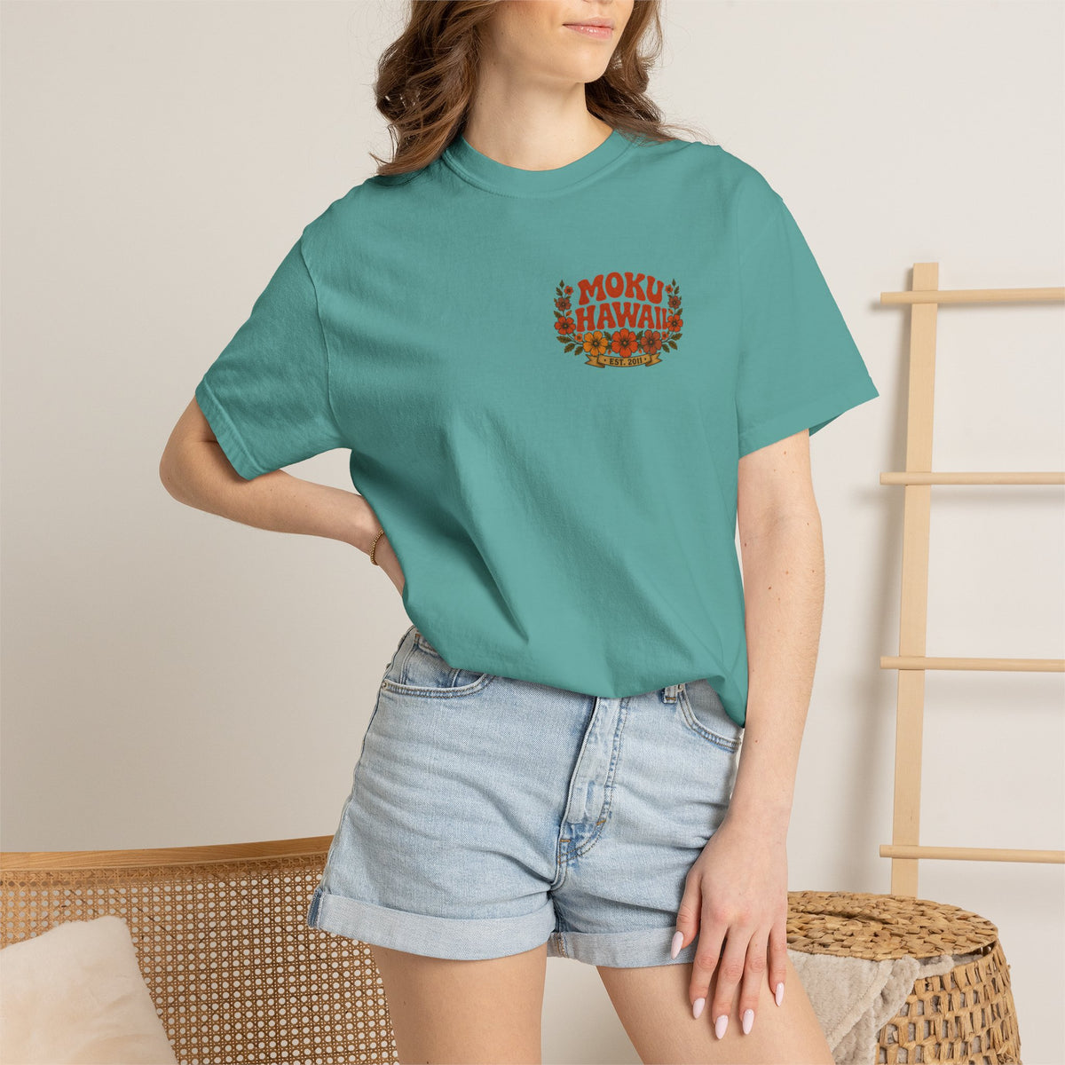 MOKU Hawaii's Vintage "Sun & Moon" T-Shirt