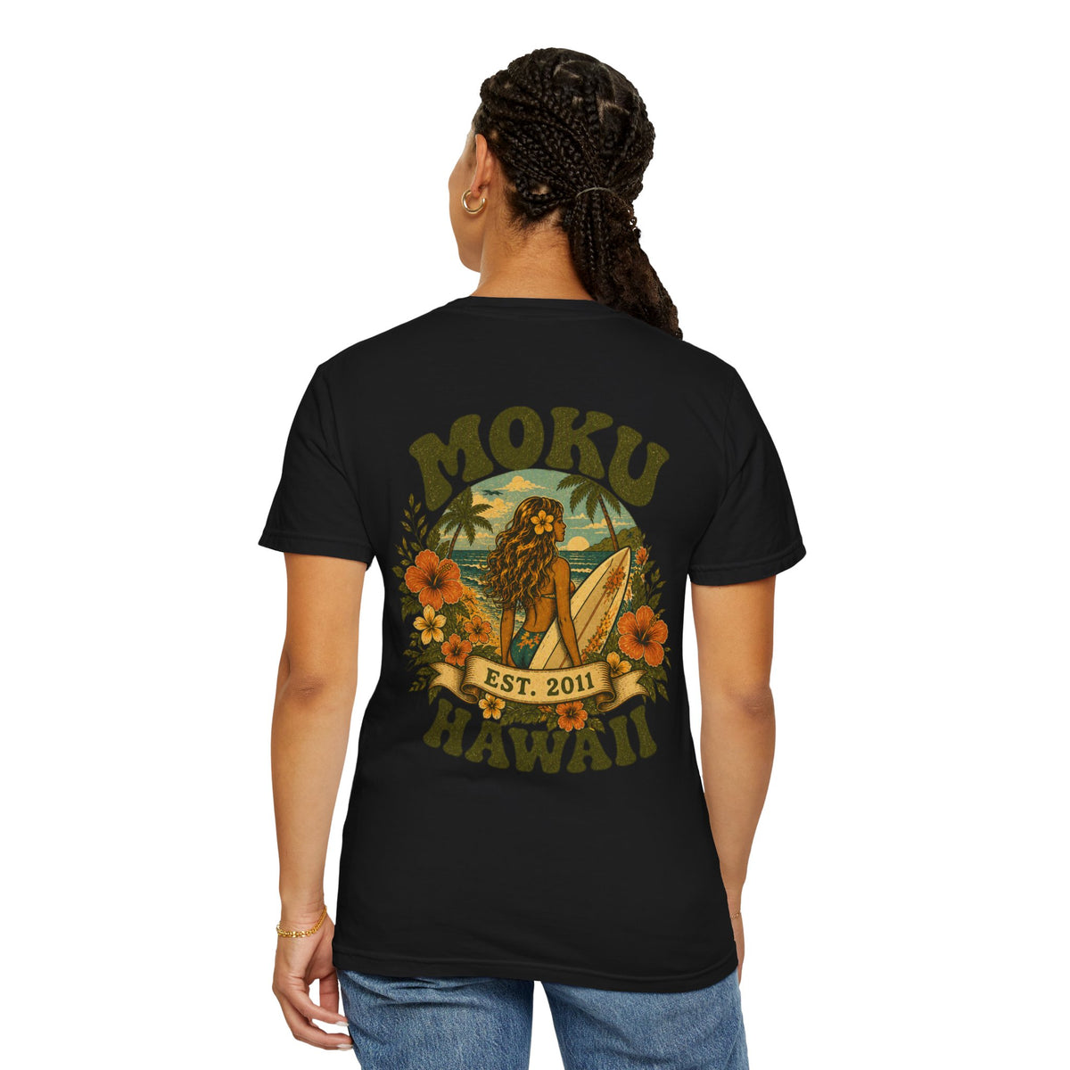 Moku Hawaii' Vintage Surfer girl Tee