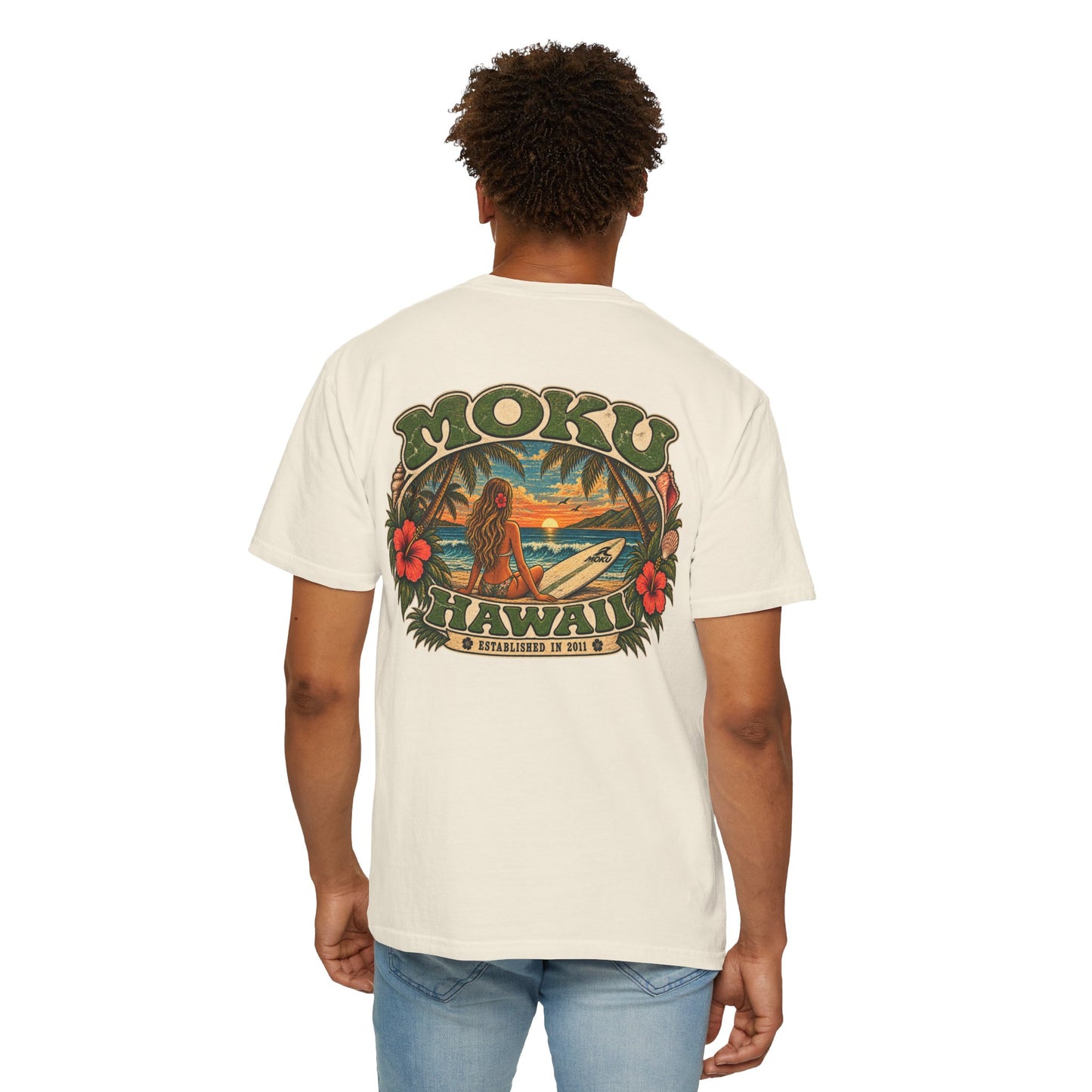 Vintage MOKU Hawaii Surf Girl T-Shirt
