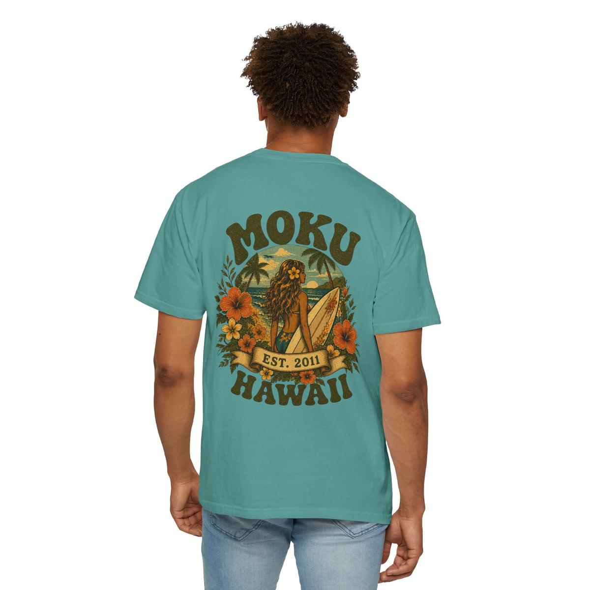 Moku Hawaii' Vintage Surfer girl Tee