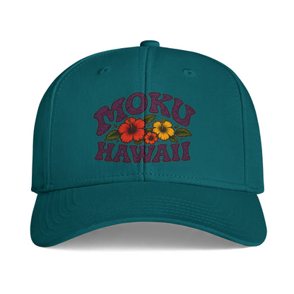 Moku Hawaii Floral Logo Cap