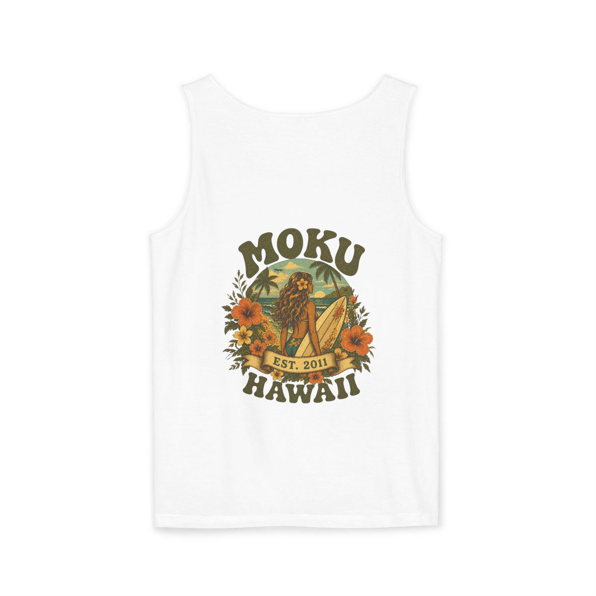 Moku Hawaii Vintage "Surfer Girl" Tank