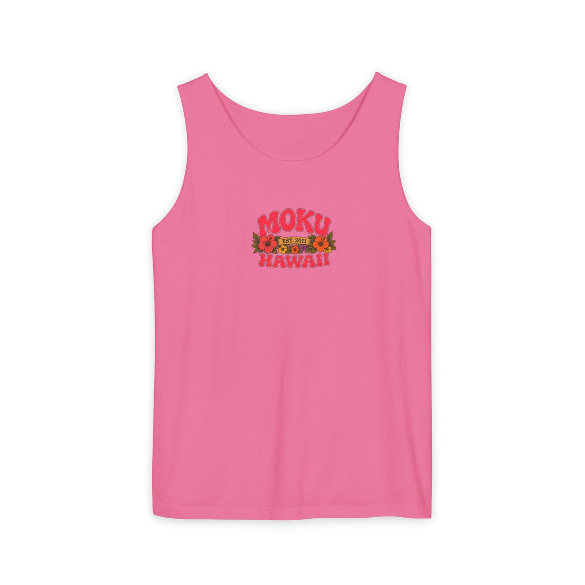 Moku Hawaii Floral Hula Tank Top