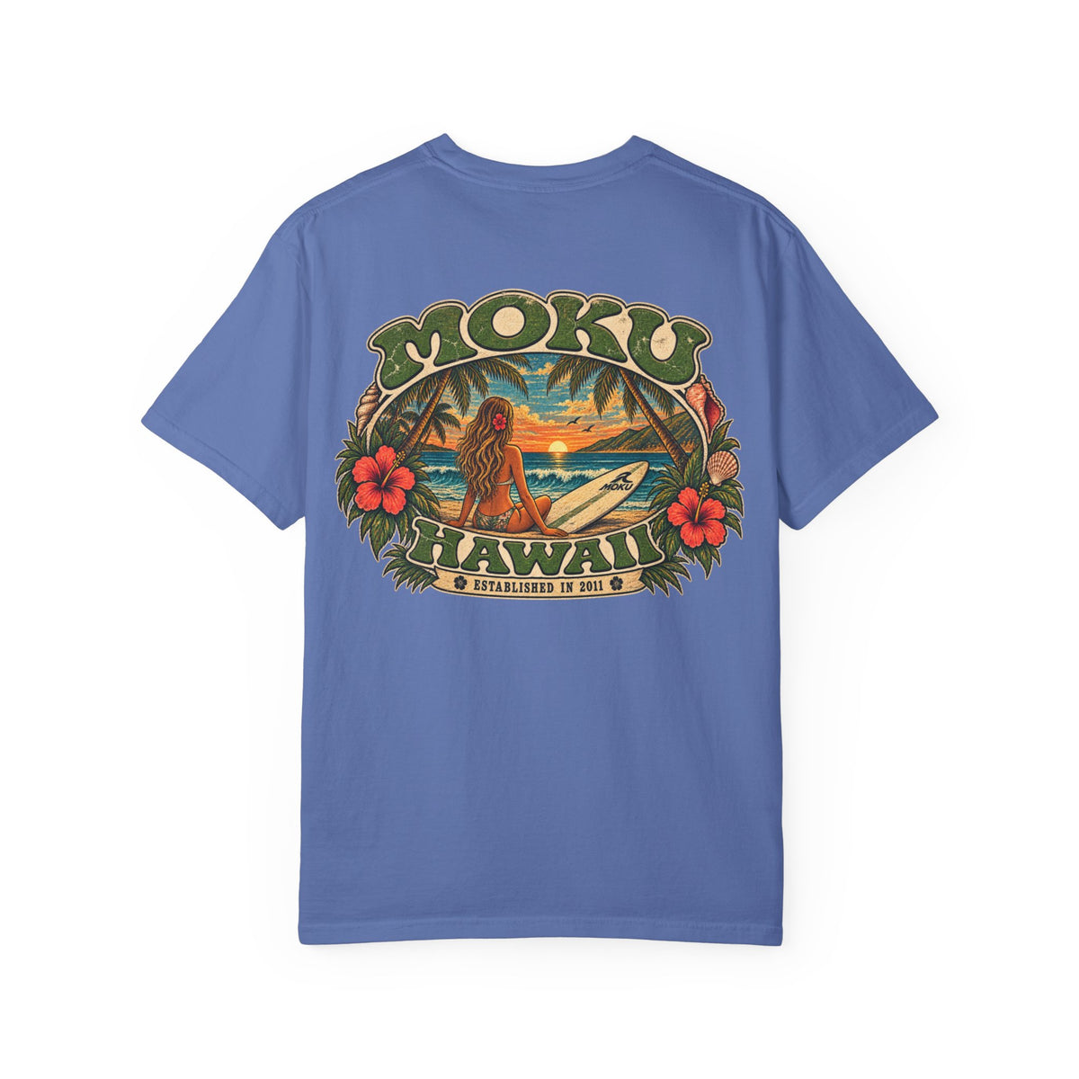 MOKU Hawaii Vintage "Surfer Girl" T-Shirt