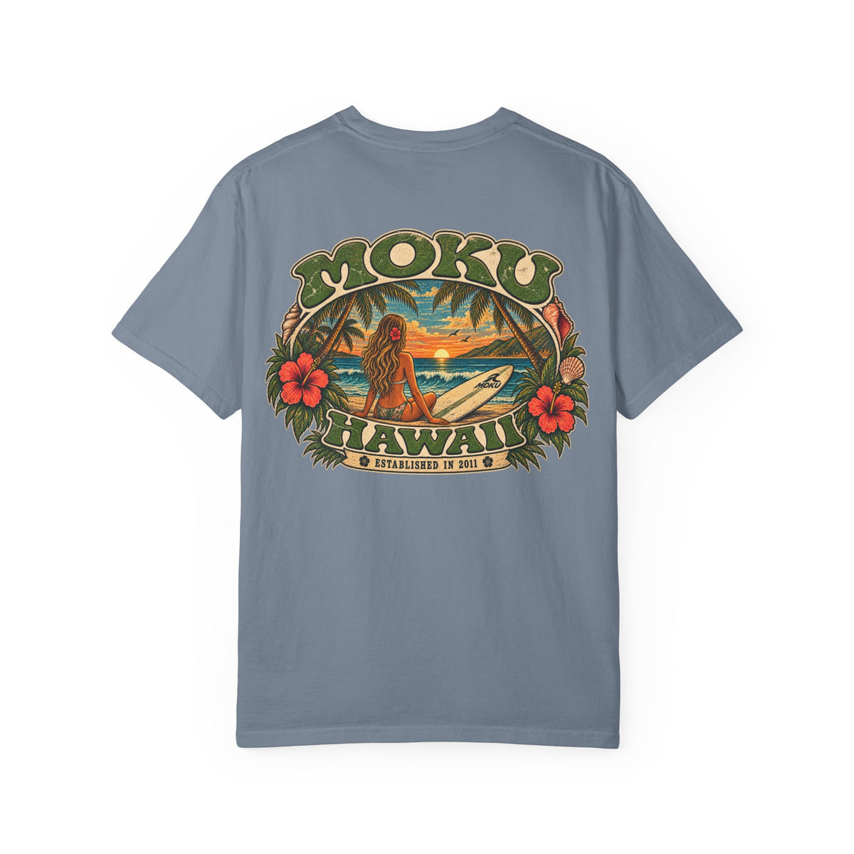 MOKU Hawaii Vintage "Surfer Girl" T-Shirt
