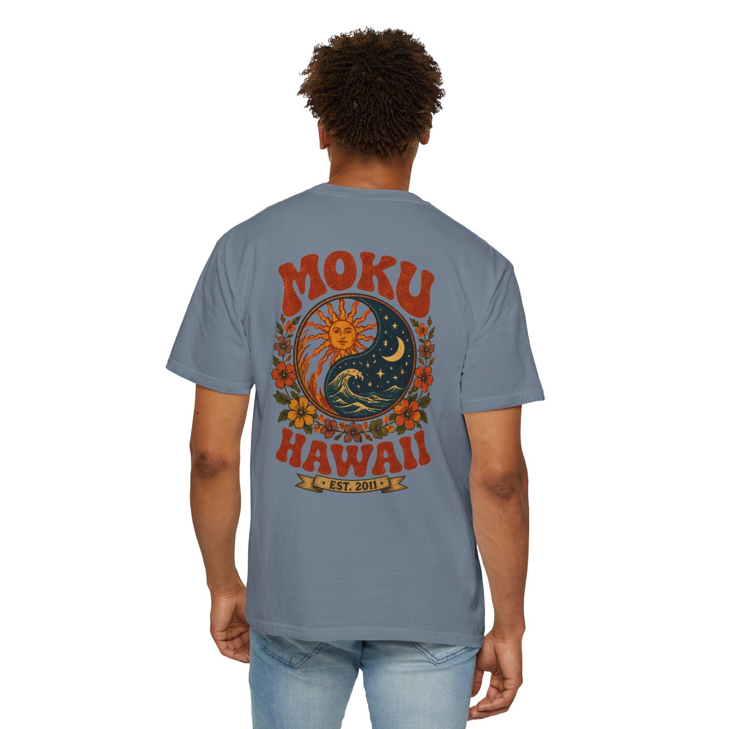 MOKU Hawaii's Vintage Sun & Moon T-Shirt