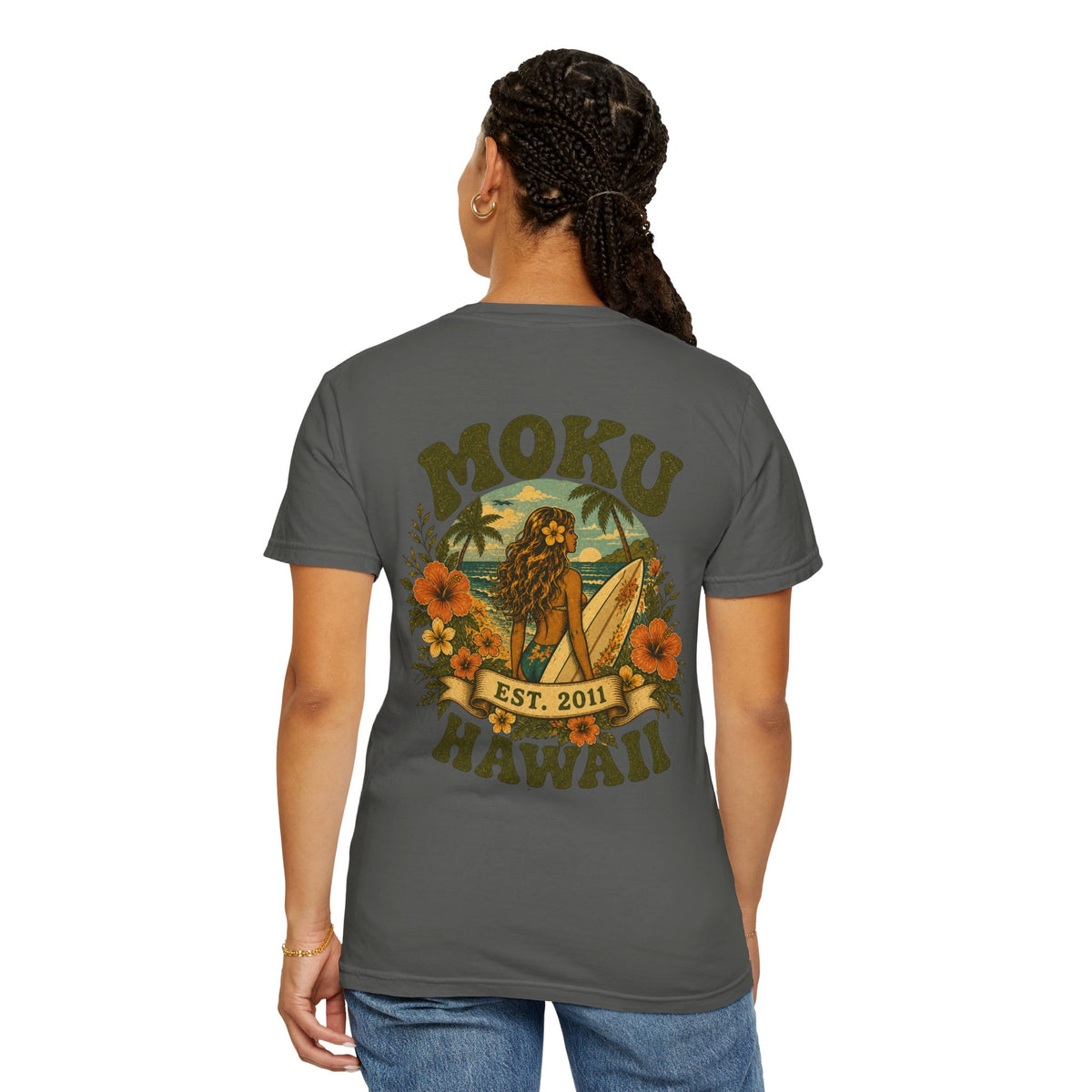 Moku Hawaii' Vintage Surfer girl Tee