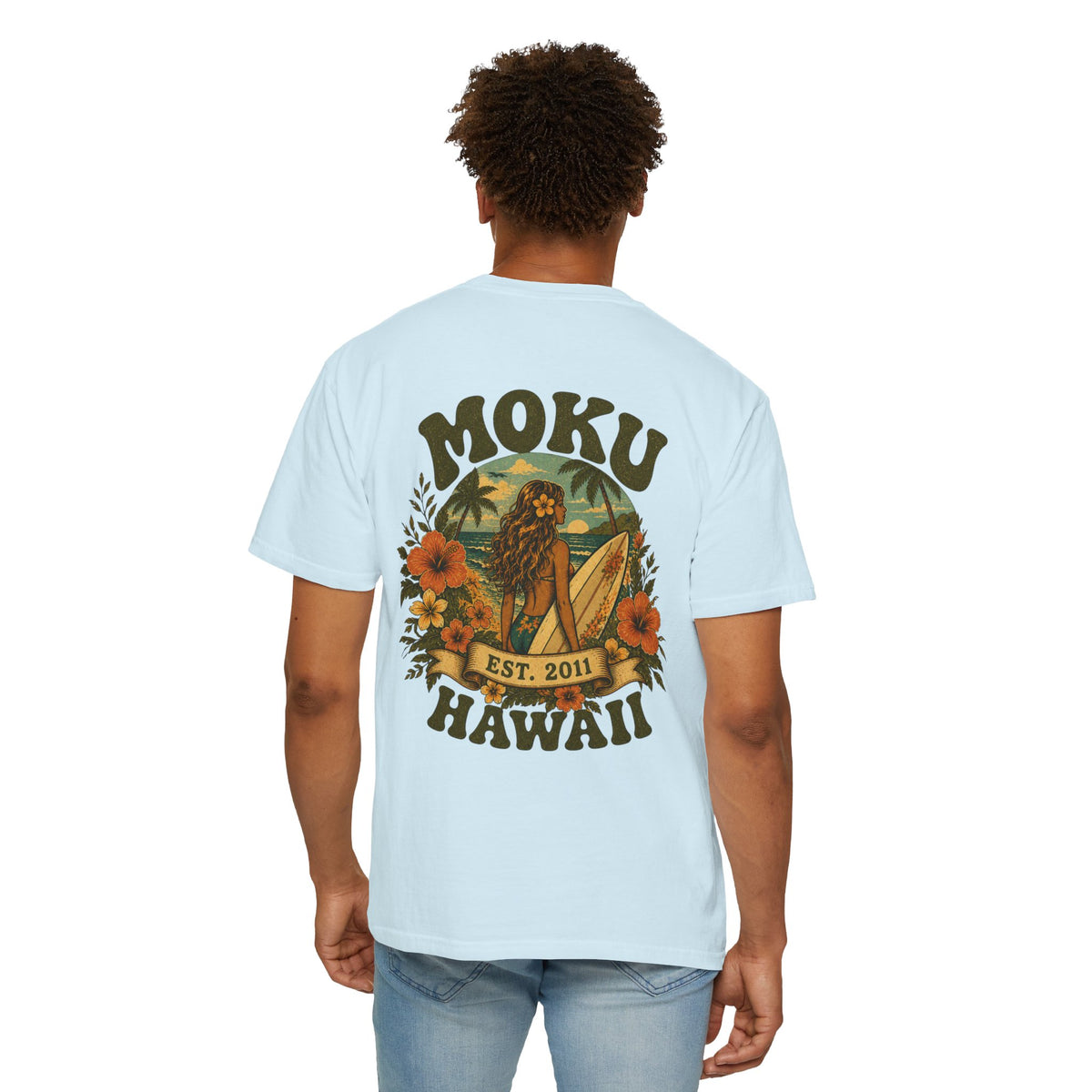 Moku Hawaii' Vintage Surfer girl Tee