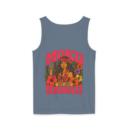 Moku Hawaii Floral Hula Tank Top