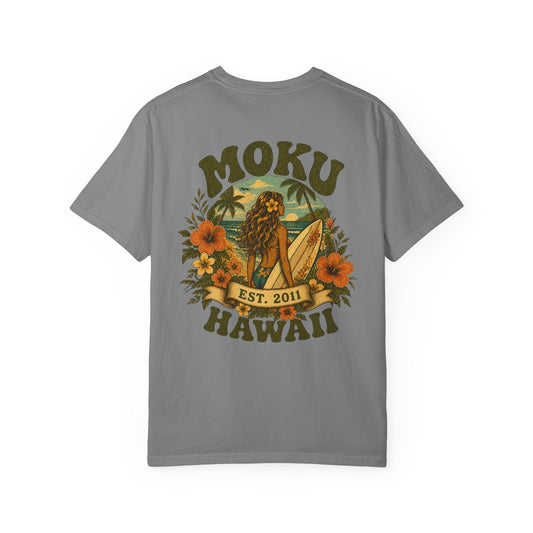 MOKU Hawaii' Vintage "Surfer girl" T-Shirt