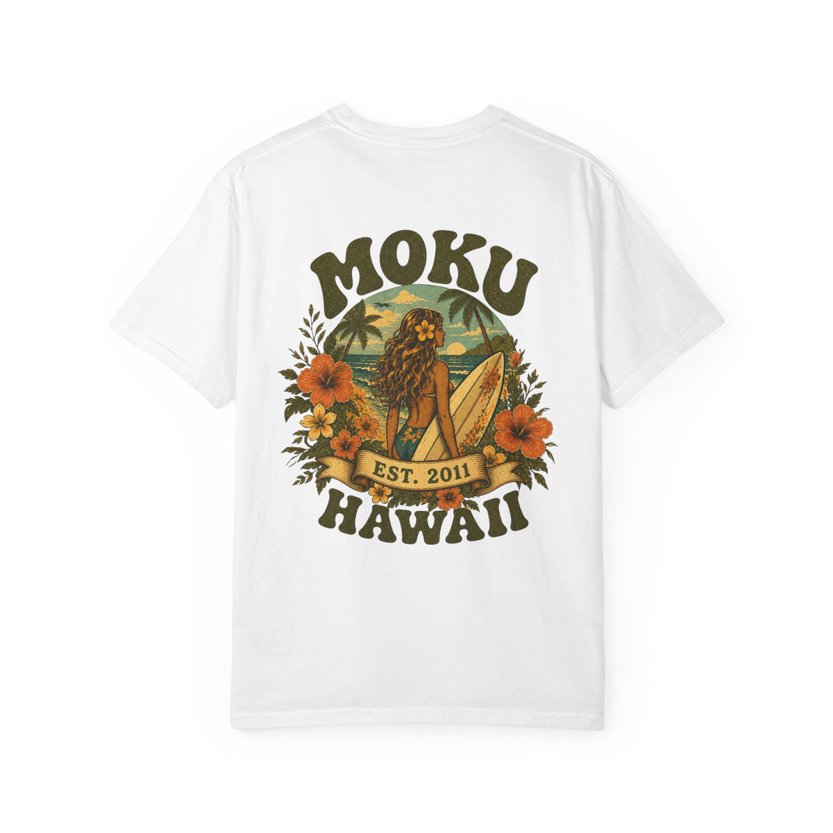 Moku Hawaii' Vintage Surfer girl Tee