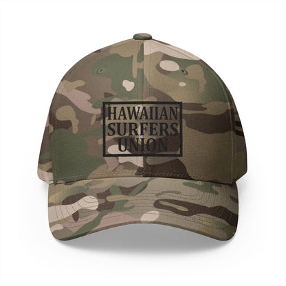 Structured Cap - Hawaiian Surfers Union Embroidered Hat