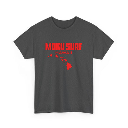 The MOKU Ultimate Wave Red Logo Heavy Cotton Tee