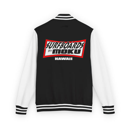 Surfboards By MOKU Heavyweight Sufers Letterman Jacket