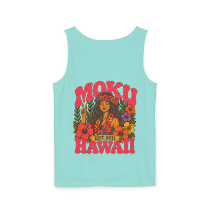 Moku Hawaii Floral Hula Tank Top