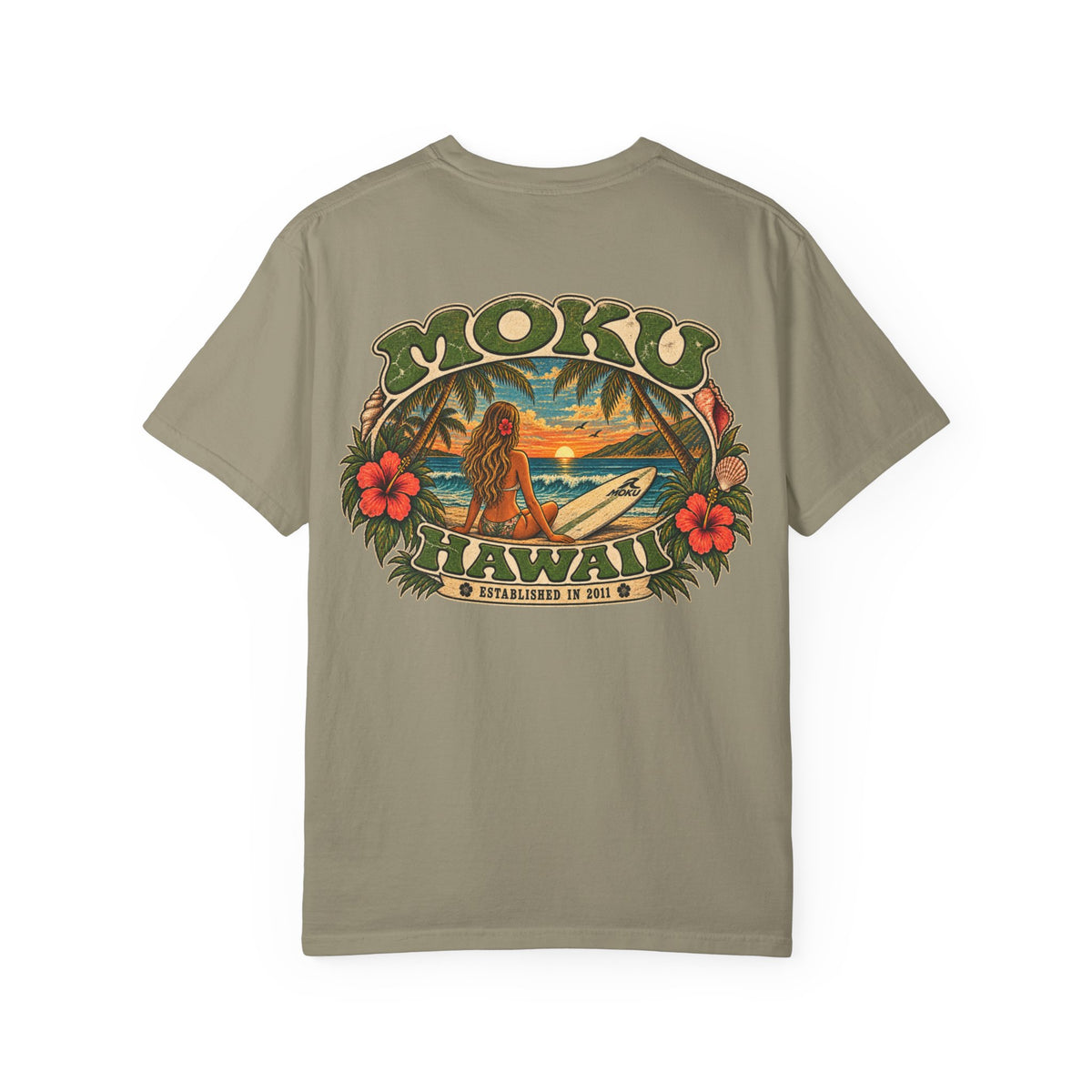 MOKU Hawaii Vintage "Surfer Girl" T-Shirt