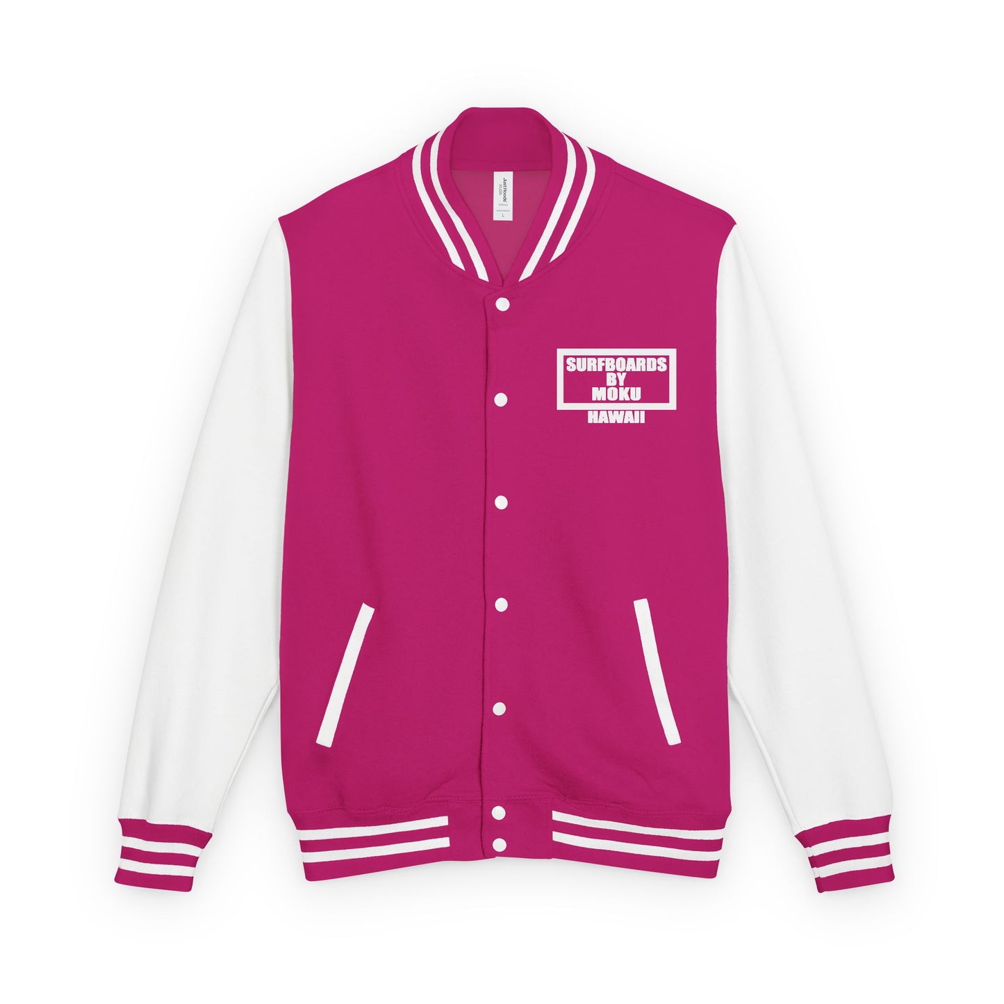 Surfboards By MOKU Retro Surfers Letterman Jacket