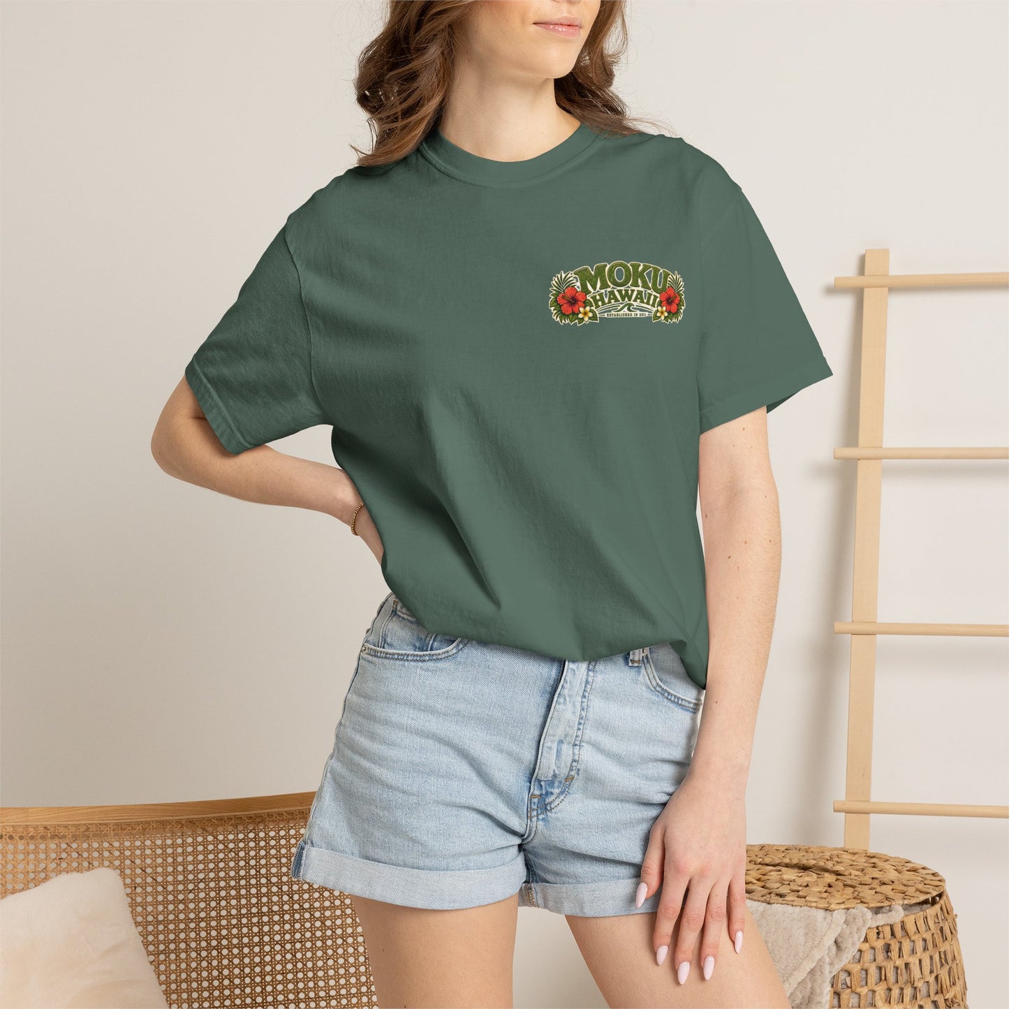 Vintage MOKU Hawaii Surf Girl T-Shirt