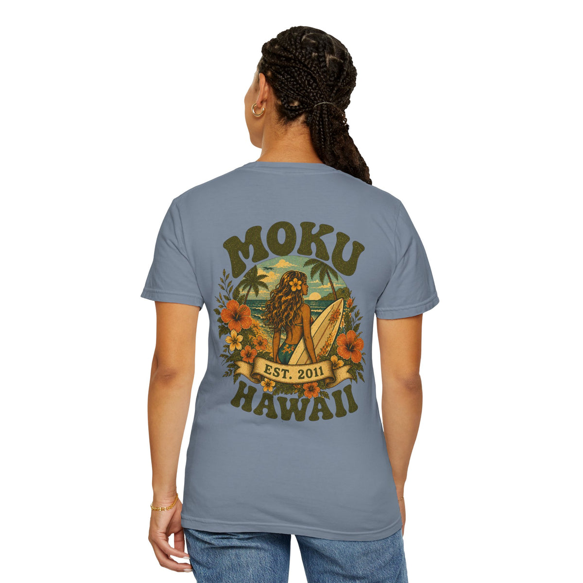 Moku Hawaii' Vintage Surfer girl Tee