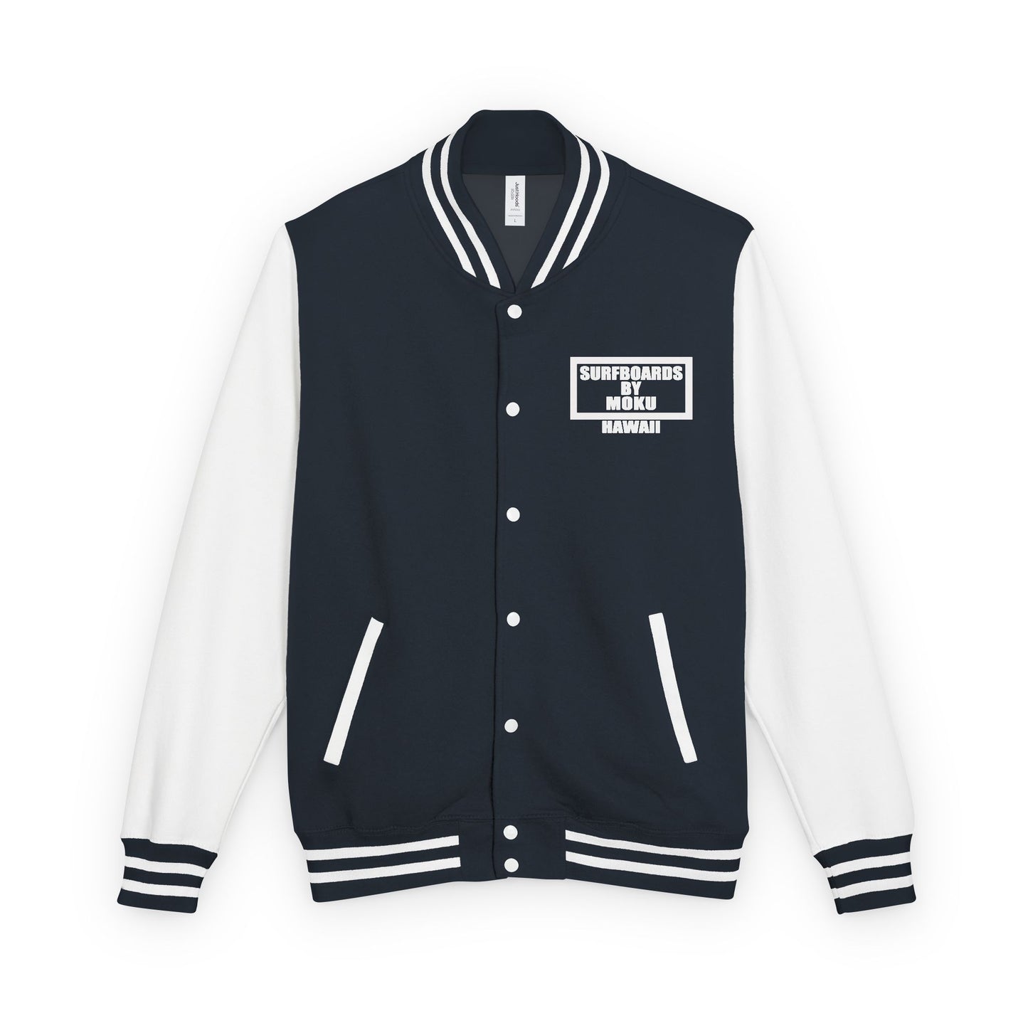Surfboards By MOKU Retro Surfers Letterman Jacket