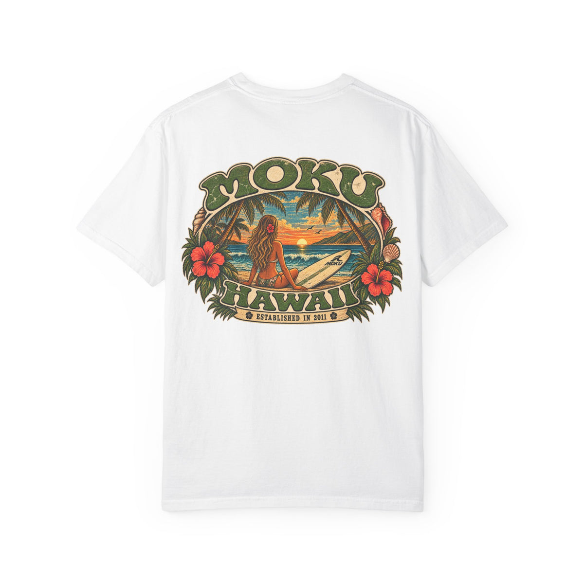 MOKU Hawaii Vintage "Surfer Girl" T-Shirt