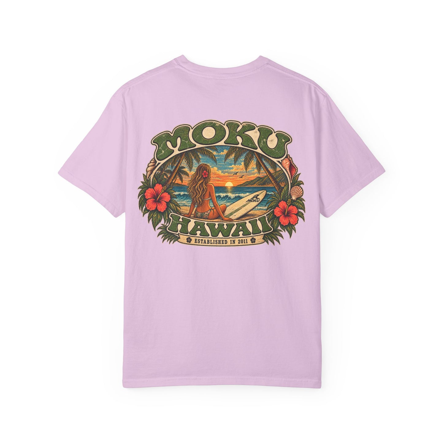 Vintage MOKU Hawaii Surf Girl T-Shirt