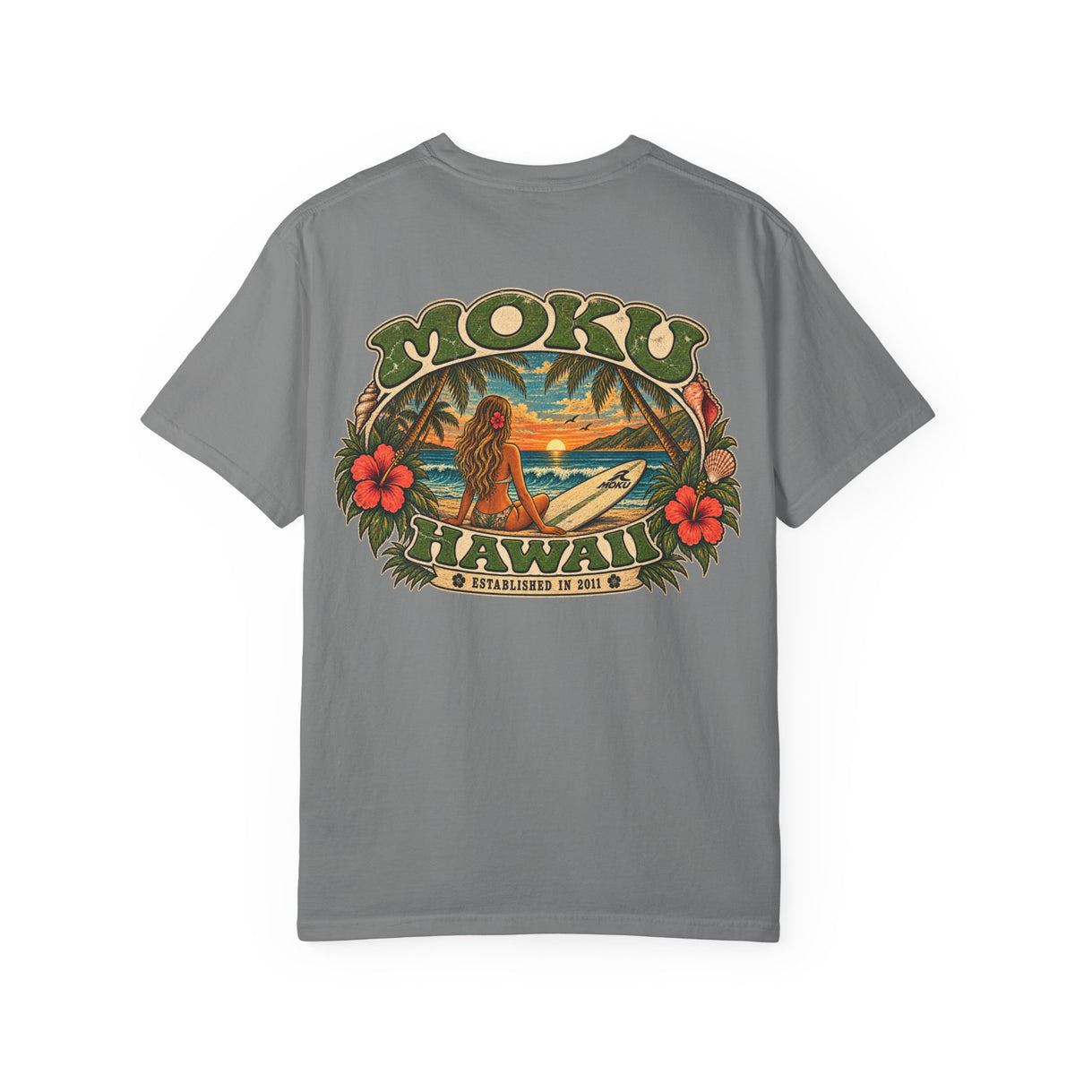 MOKU Hawaii Vintage "Surfer Girl" T-Shirt