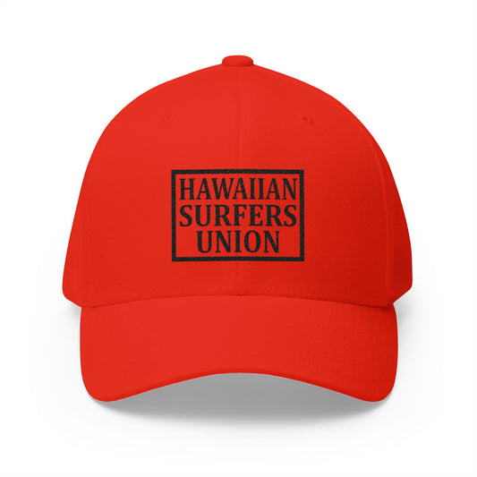 Structured Cap - Hawaiian Surfers Union Embroidered Hat