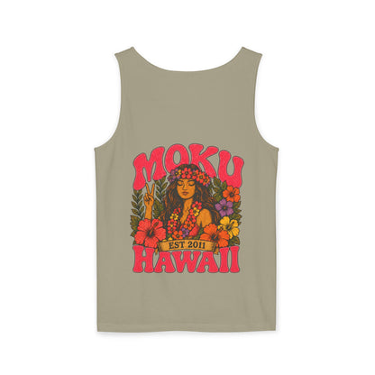 Moku Hawaii Floral Hula Tank Top