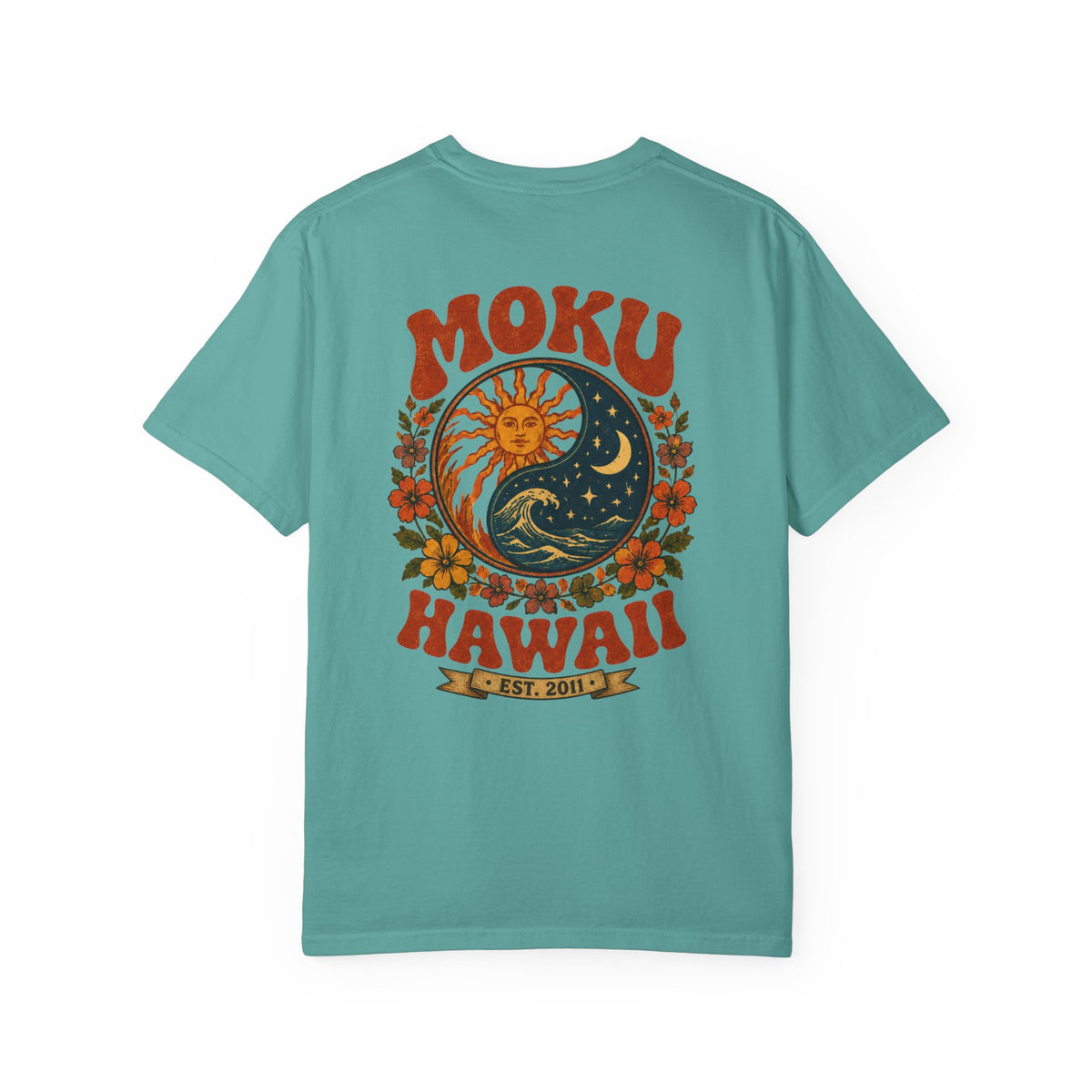 MOKU Hawaii's Vintage Sun & Moon T-Shirt