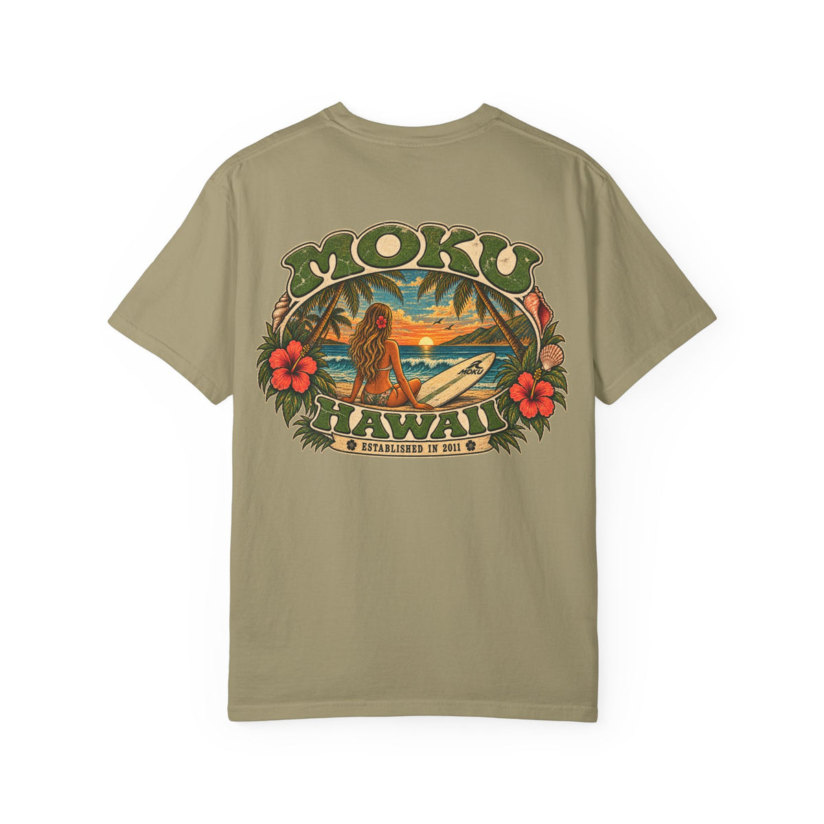 MOKU Hawaii Vintage "Surfer Girl" T-Shirt