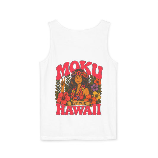 Moku Hawaii Floral Hula Tank Top