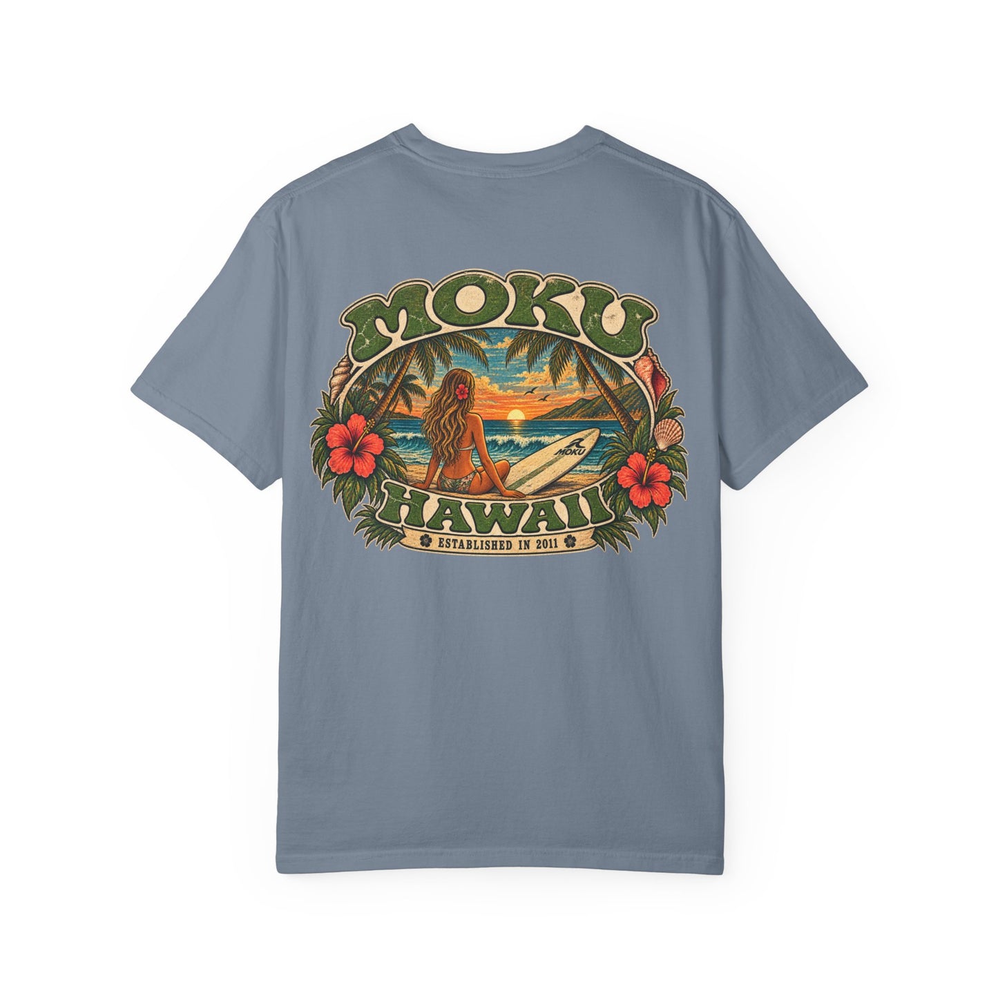 Vintage MOKU Hawaii Surf Girl T-Shirt