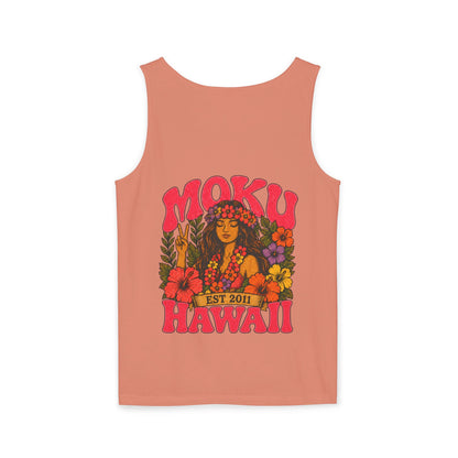 Moku Hawaii Floral Hula Tank Top