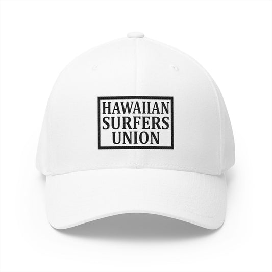 Structured Cap - Hawaiian Surfers Union Embroidered Hat