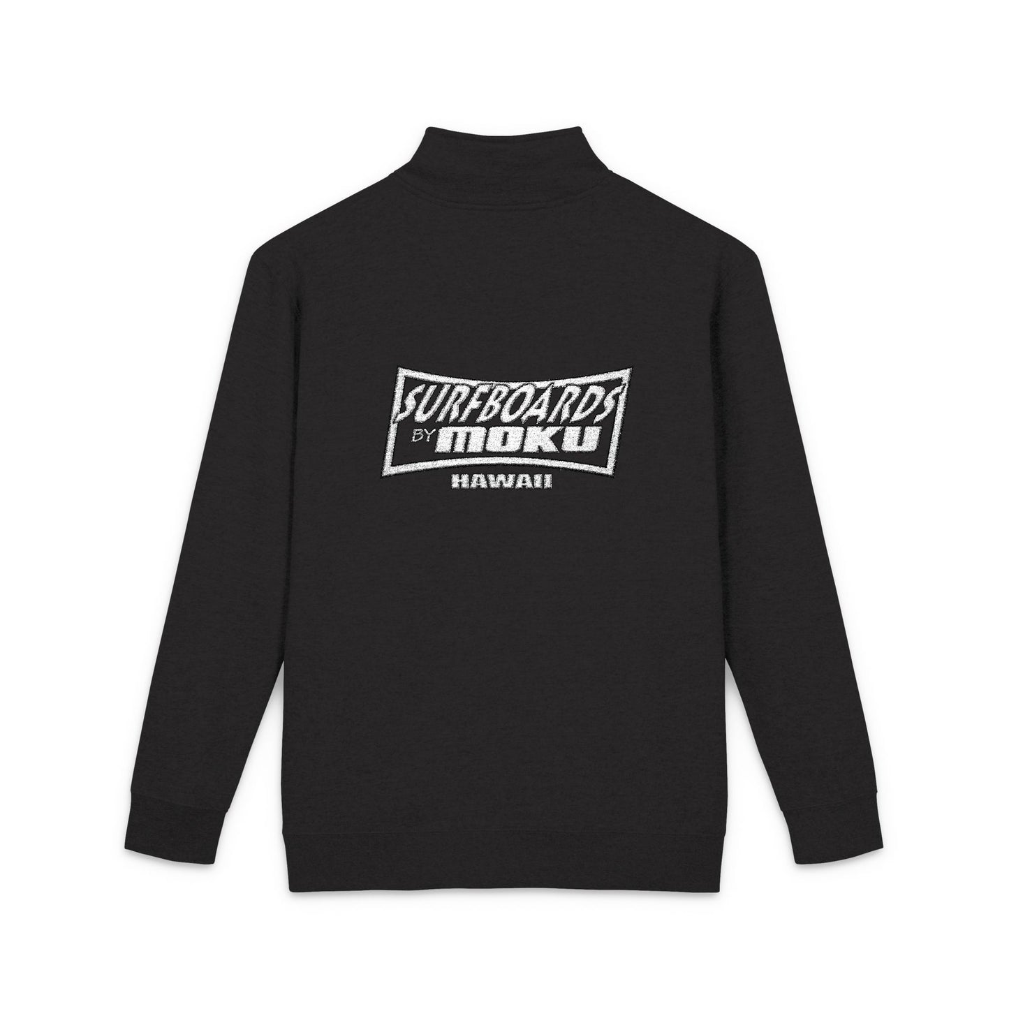 Surf Boards by MOKU Quarter-Zip Pullover — Beach Fleece Sweatshirt