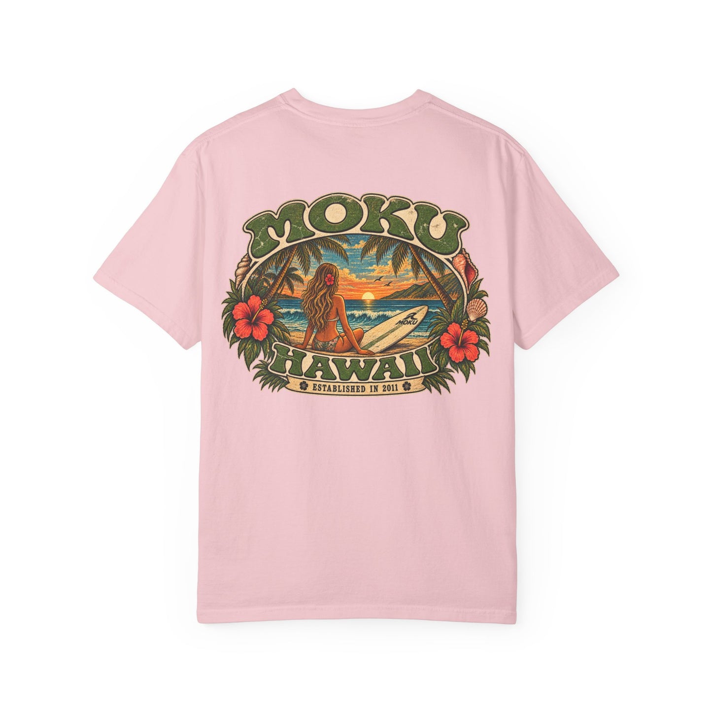 Vintage MOKU Hawaii Surf Girl T-Shirt