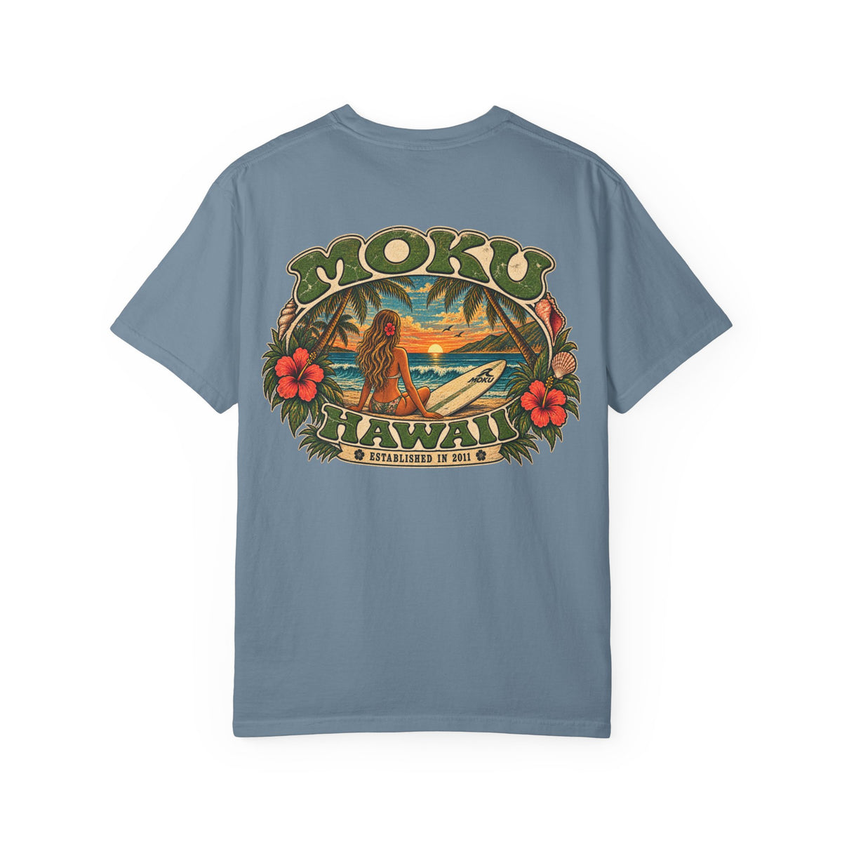 MOKU Hawaii Vintage "Surfer Girl" T-Shirt