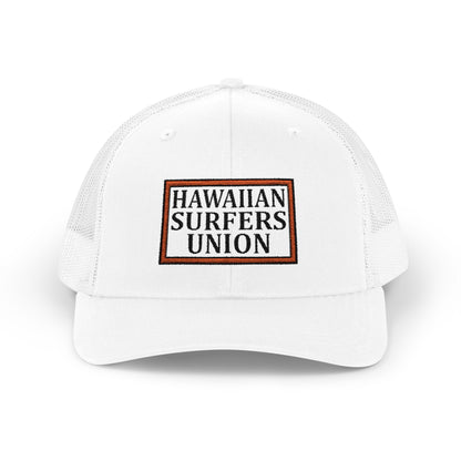 Embroidered Hawaiian Surfer Union Snapback Trucker Cap