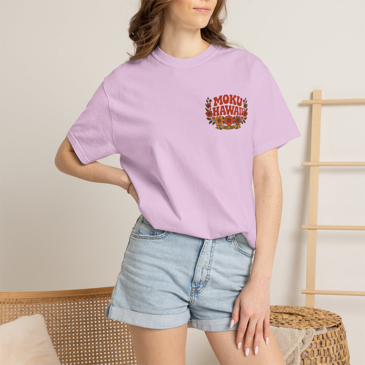 MOKU Hawaii's Vintage Sun & Moon T-Shirt