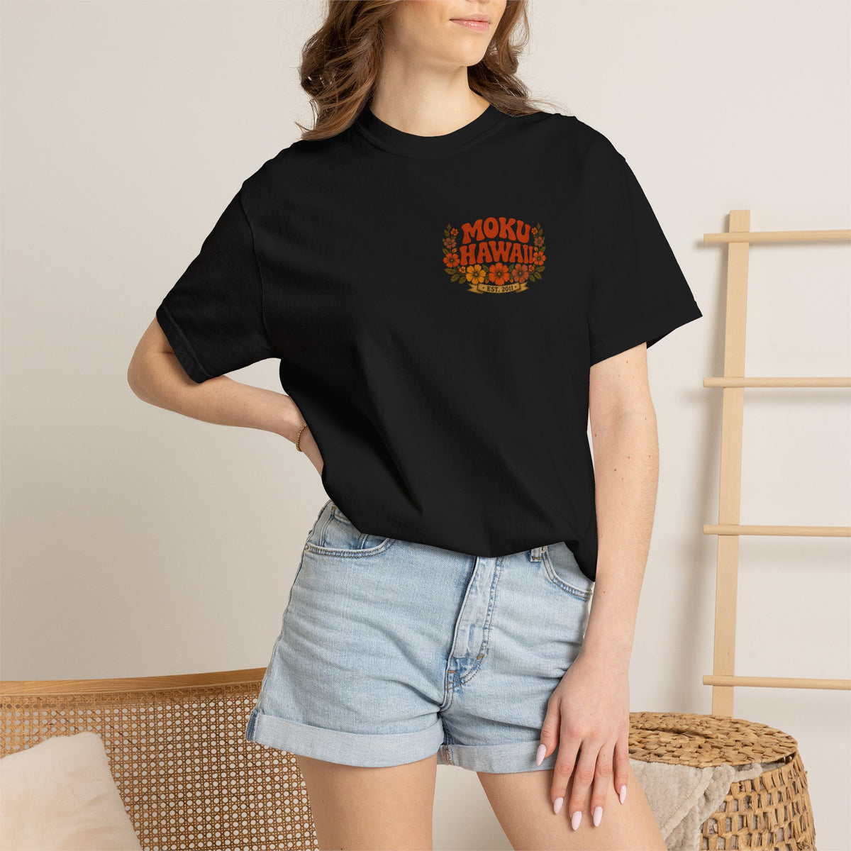 MOKU Hawaii's Vintage "Sun & Moon" T-Shirt