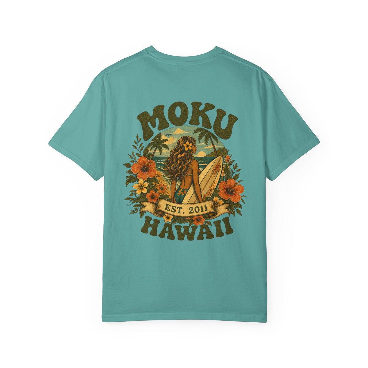 Moku Hawaii' Vintage Surfer girl Tee