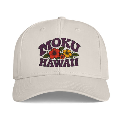 Moku Hawaii Floral Logo Cap