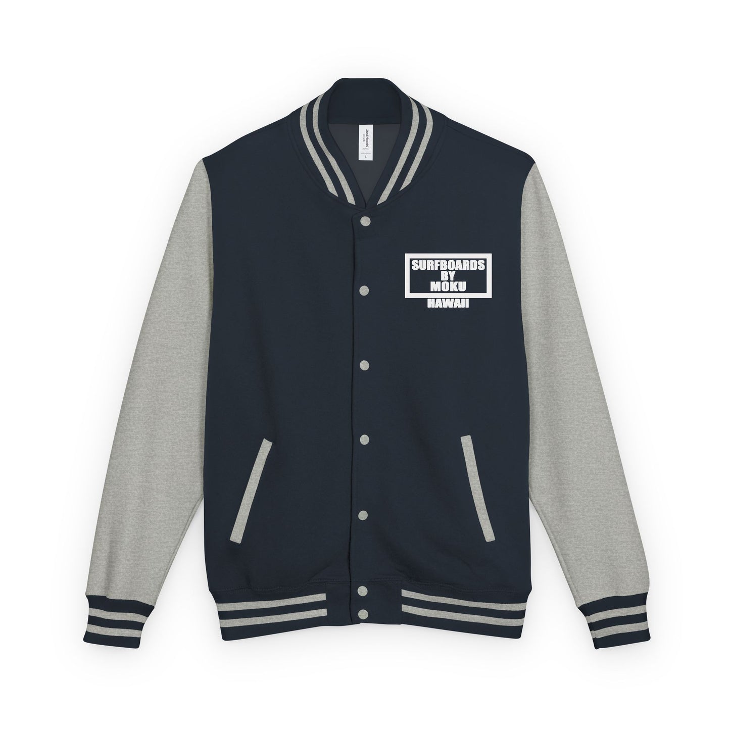 Surfboards By MOKU Retro Surfers Letterman Jacket